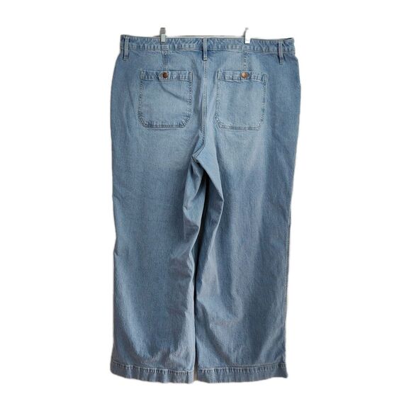 Lane Bryant Wide Leg Jeans Women's Size 22L Light Blue Signature Fit Talls - Picture 2 of 9